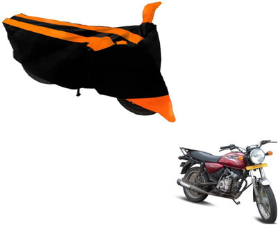 Amanzo Two Wheeler Cover for Bajaj(Boxer, Black, Orange)