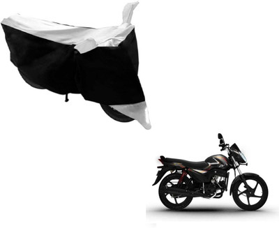 MOCKHE Two Wheeler Cover for Mahindra(Pantero, Black, Silver)