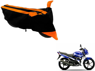Amanzo Two Wheeler Cover for Yamaha(Gladiator, Black, Orange)
