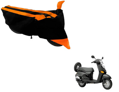 Amanzo Two Wheeler Cover for Honda(Black, Orange)
