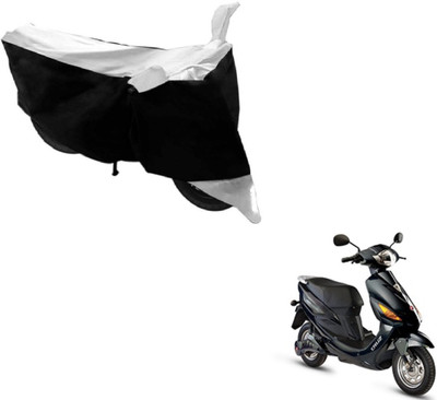 MOCKHE Two Wheeler Cover for Hero(Electric Cruz, Black, Silver)
