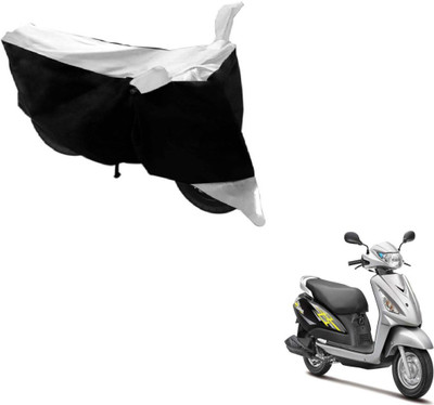 Flipkart SmartBuy Two Wheeler Cover for Suzuki(Swish, Black, Silver)