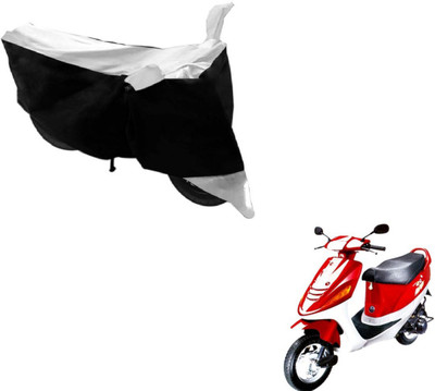 MOCKHE Two Wheeler Cover for Kinetic(Black, Silver)