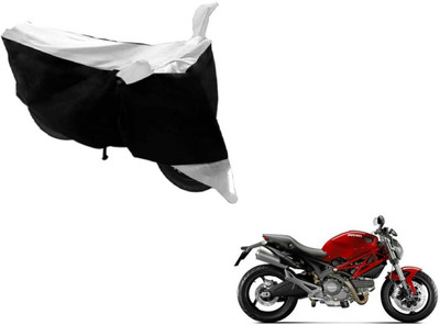 Flipkart SmartBuy Two Wheeler Cover for Ducati(Monster 795, Black, Silver)