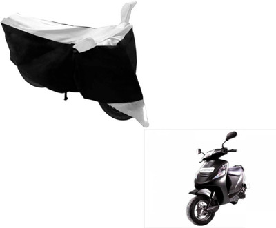 MOCKHE Two Wheeler Cover for Mahindra(Kine, Black, Silver)