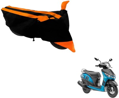 Amanzo Two Wheeler Cover for Yamaha(Alpha, Black, Orange)