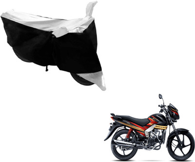 MOCKHE Two Wheeler Cover for Mahindra(Centuro, Black, Silver)
