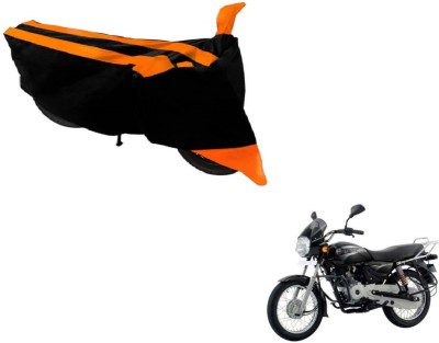 Amanzo Two Wheeler Cover for Bajaj(Boxer, Black, Orange)