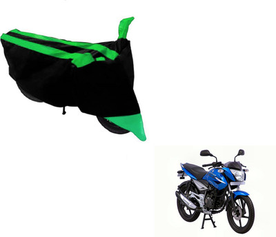 MOCKHE Two Wheeler Cover for Bajaj(XCD 125cc, Black, Green)