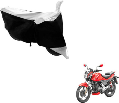 MOCKHE Two Wheeler Cover for Hero(Sport, Black, Silver)