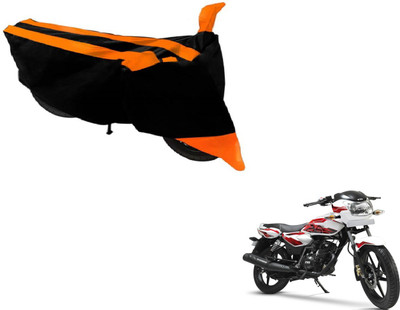 Amanzo Two Wheeler Cover for TVS(Phoenix 125, Black, Orange)