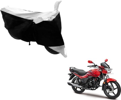 Amanzo Two Wheeler Cover for Hero(Passion Xpro, Black, Silver)