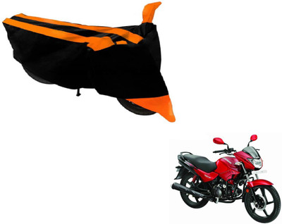 Amanzo Two Wheeler Cover for Hero(Glamour FI, Black, Orange)