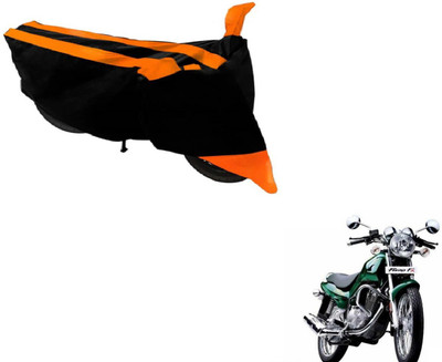 Amanzo Two Wheeler Cover for TVS(Fiero F2, Black, Orange)