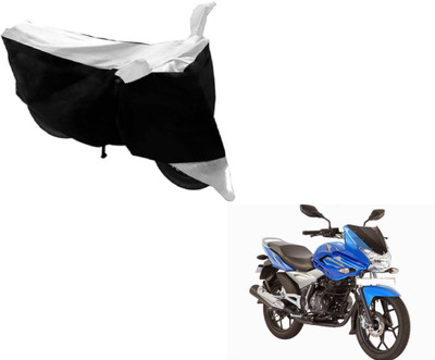 Flipkart SmartBuy Two Wheeler Cover for Bajaj(Discover 150 f, Black, Silver)
