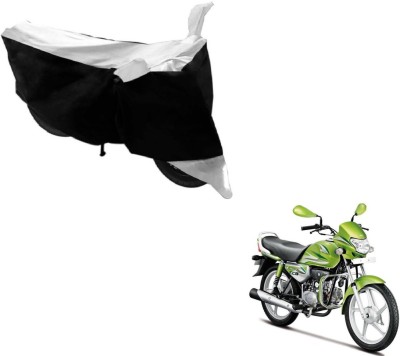 Flipkart SmartBuy Two Wheeler Cover for Hero(HF Deluxe, Black, Silver)