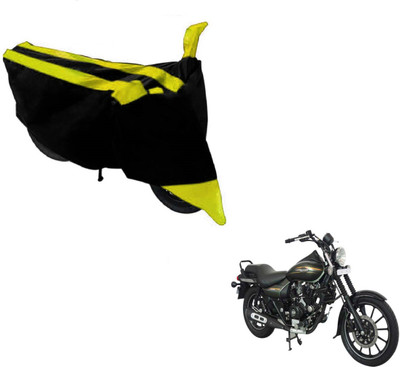 NIKS Two Wheeler Cover for Bajaj(Avenger 220 Street, Black, Yellow)