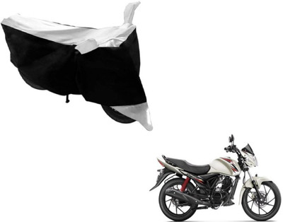 MOCKHE Two Wheeler Cover for Suzuki(Sling Shot Plus, Black, Silver)