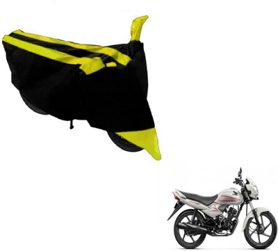 MOCKHE Two Wheeler Cover for Honda(Dream Neo, Black, Yellow)