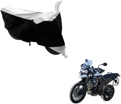 AUTYLE Two Wheeler Cover for Triumph(Tiger 800 XCA, Black, Silver)