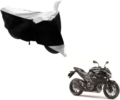 MOCKHE Two Wheeler Cover for Kawasaki(Z800, Black, Silver)