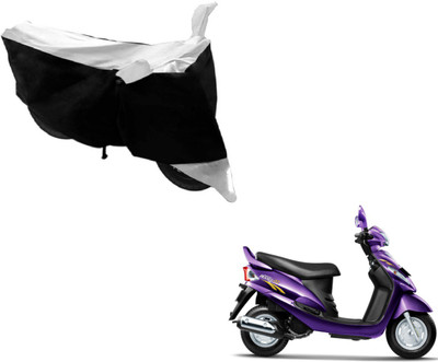 MOCKHE Two Wheeler Cover for Mahindra(Rodeo RZ, Black, Silver)