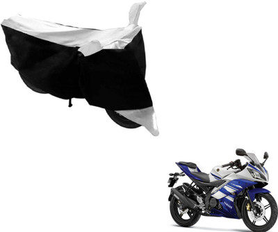 Flipkart SmartBuy Two Wheeler Cover for Yamaha(YZF, Black, Silver)