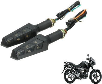 PRTEK Front, Rear LED Indicator Light for Suzuki GS(Yellow)
