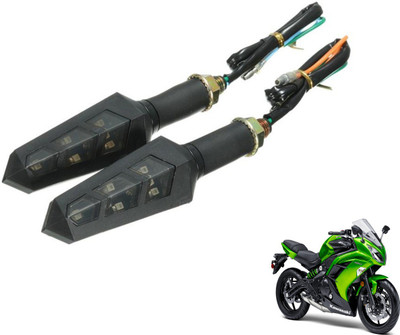 PRTEK Front, Rear LED Indicator Light for Kawasaki Ninja(Yellow)
