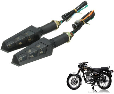 PRTEK Front, Rear LED Indicator Light for Royal Enfield Electra Delux(Yellow)