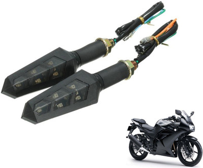 PRTEK Front, Rear LED Indicator Light for Kawasaki Ninja 250(Yellow)