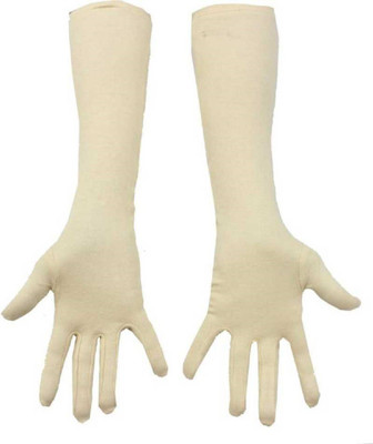 Mohan Retail Cotton Arm Sleeve For Men & Women(Free, Beige)