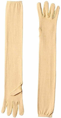 Mohan Retail Cotton Arm Sleeve For Men & Women(Free, Beige)
