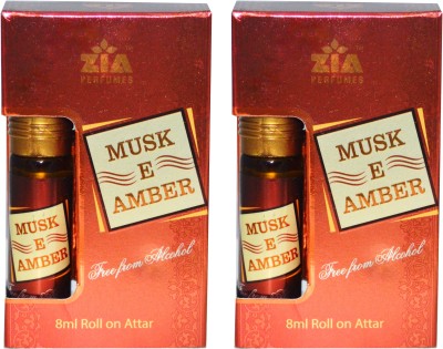 ZIA MUSK-E-AMBER ( PACK OF 2 ) Special Malaysian Edition Floral Attar(Floral)