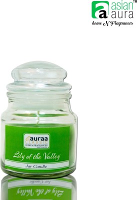Asian Aura Lily of The Valley, Highly Fragranced, Jar Candle,2.65 Oz Wax (Pack of 1). Candle(Green, Pack of 1)