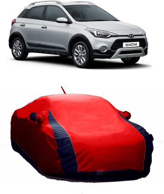 MoTRoX Car Cover For Hyundai i20 Active (With Mirror Pockets)(Red)