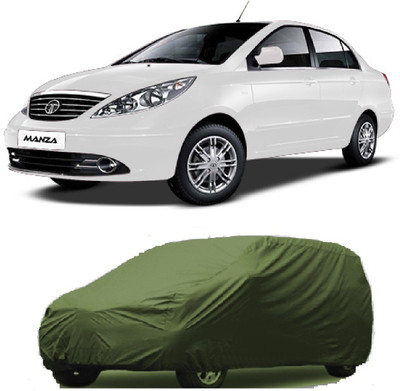 SHT Car Cover For Tata Manza (Without Mirror Pockets)(Green)