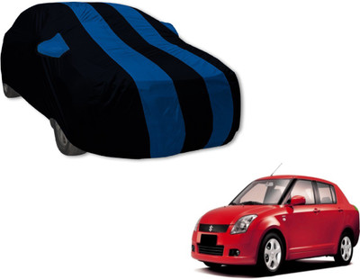 Auto Hub Car Cover For Maruti Suzuki Swift Dzire (With Mirror Pockets)(Black, Blue)