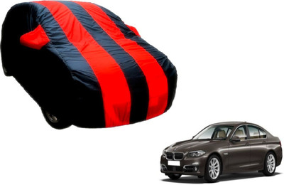 Flipkart SmartBuy Car Cover For BMW 5 Series (With Mirror Pockets)(Black, Red)