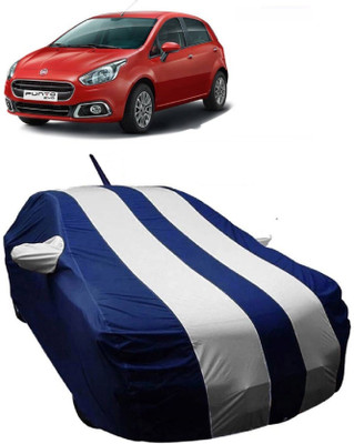 MoTRoX Car Cover For Fiat Punto Evo (With Mirror Pockets)(White)