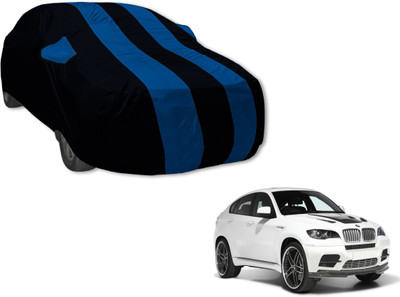 Amanzo Car Cover For BMW X6 (With Mirror Pockets)(Black, Blue)