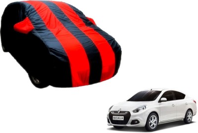 Flipkart SmartBuy Car Cover For Renault Scala (With Mirror Pockets)(Black, Red)