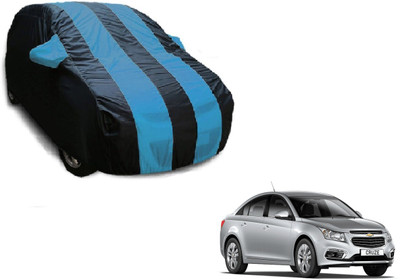 Flipkart SmartBuy Car Cover For Chevrolet Cruze (With Mirror Pockets)(Black, Blue)