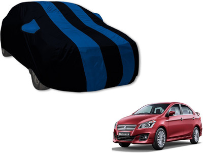 Auto Hub Car Cover For Maruti Suzuki Ciaz (With Mirror Pockets)(Black, Blue)