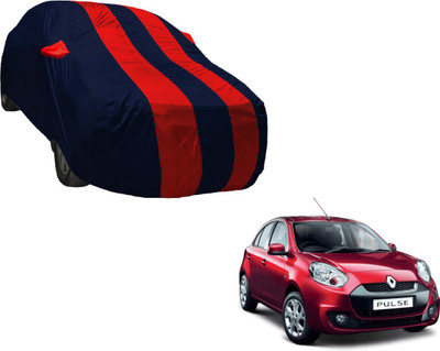 Auto Hub Car Cover For Renault Pulse (With Mirror Pockets)(Black, Red)
