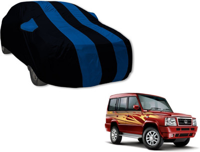 Amanzo Car Cover For Tata Sumo Gold (With Mirror Pockets)(Black, Blue)