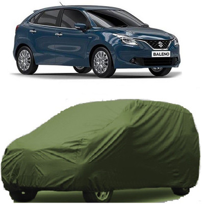 SHT Car Cover For Maruti Suzuki Baleno (Without Mirror Pockets)(Green)