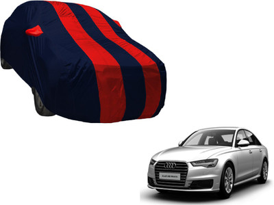 Amanzo Car Cover For Audi A6 (With Mirror Pockets)(Black, Red)