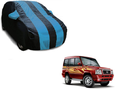 Flipkart SmartBuy Car Cover For Tata Sumo Gold (With Mirror Pockets)(Black, Blue)