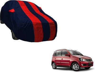 Amanzo Car Cover For Mahindra Quanto (With Mirror Pockets)(Black, Red)